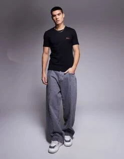 Hugo Red HUGO Bodywear 3-pack Of T-shirts In Grey, Beige And Black For Men Open Miscellaneous -Hugoro Store 207374039 3